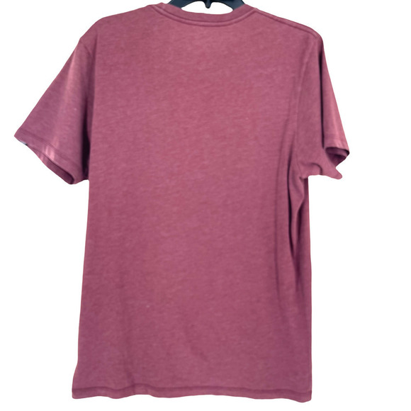 VANS CLASSIC DARK RED T SHIRT WITH FRONT LOGO - Picture 2 of 5